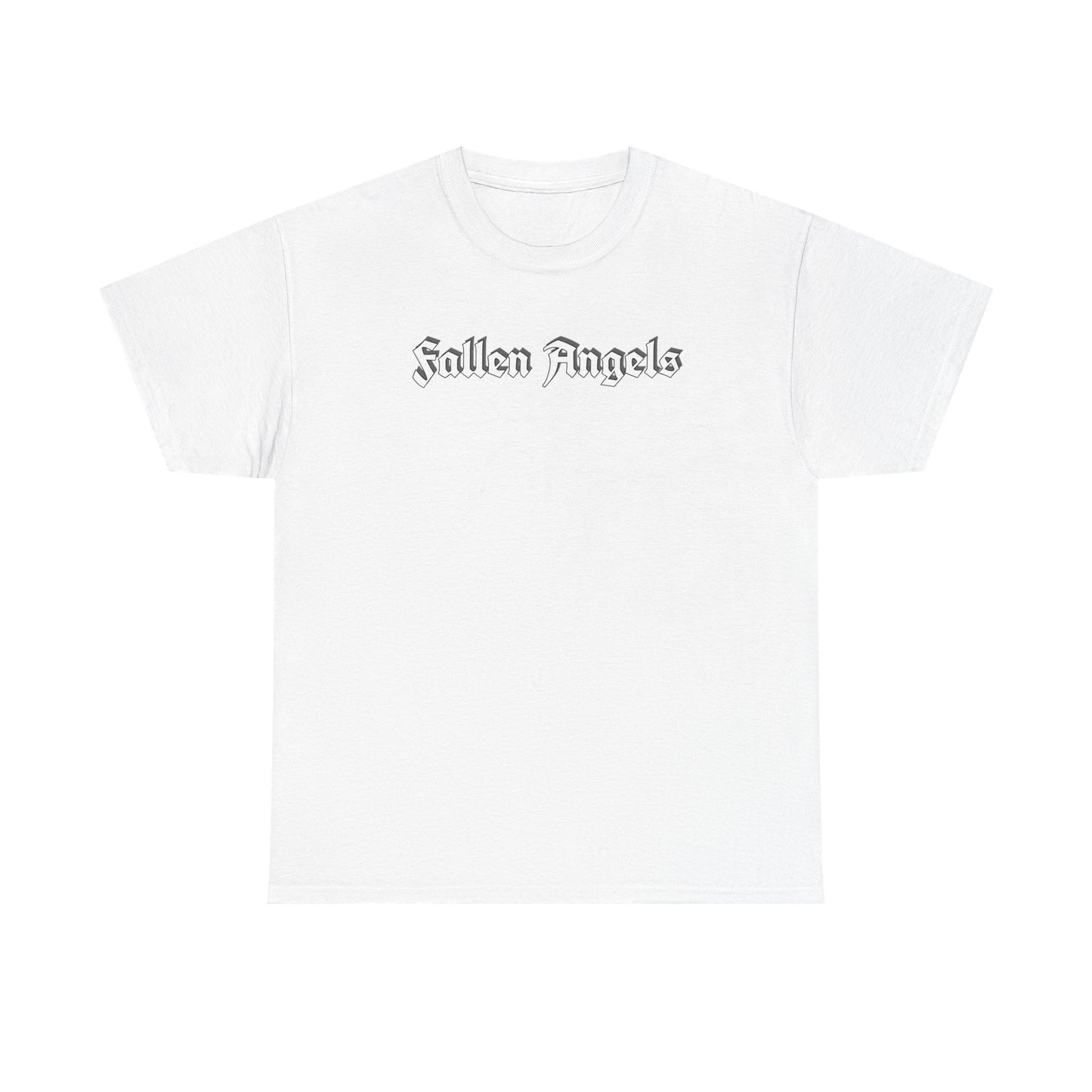 Fallen Angels Tee —Horizontal Text Front + Graphic Back