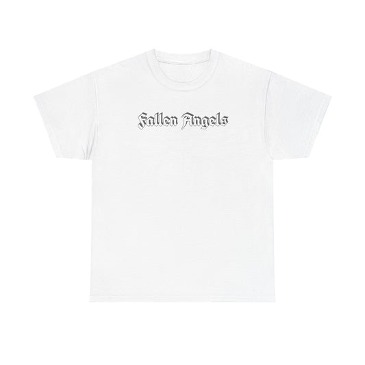 Fallen Angels Tee —Horizontal Text Front + Graphic Back