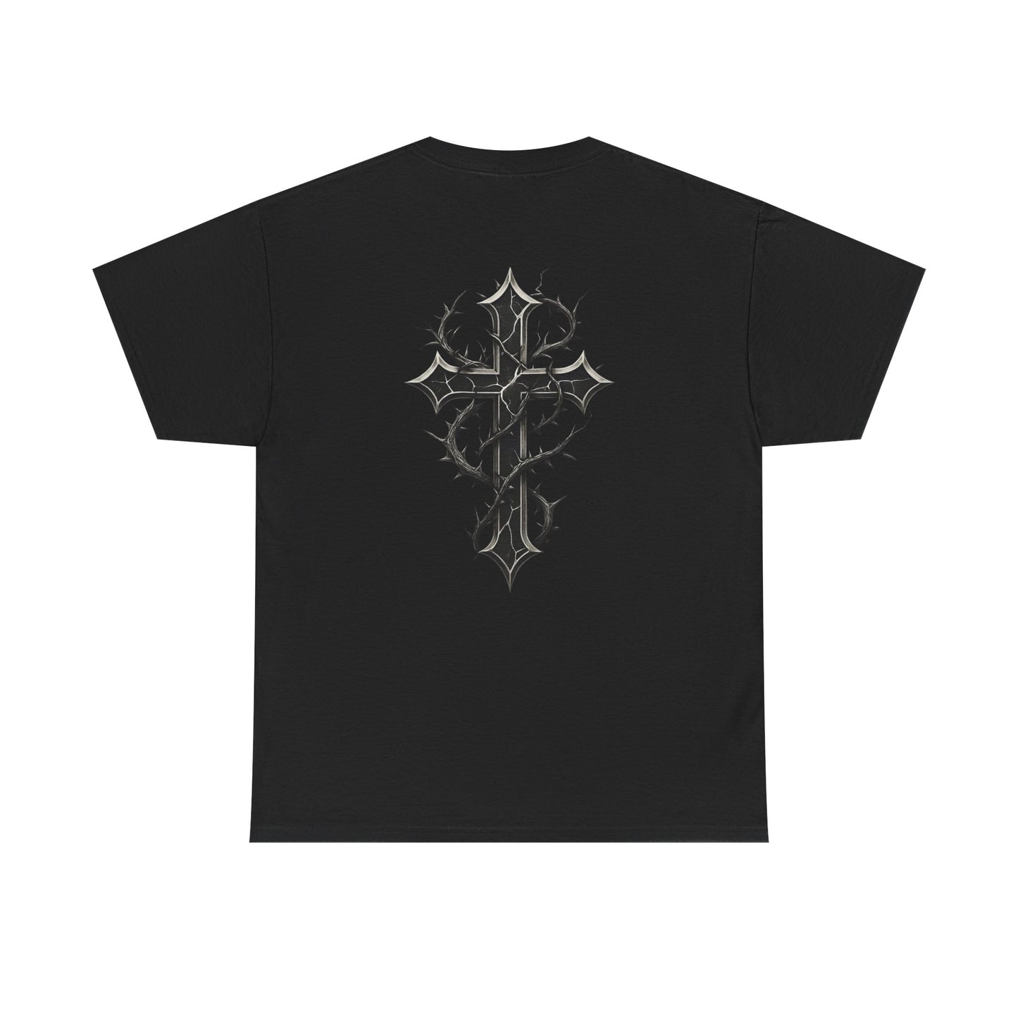 Fallen Angels Tee — Horizontal Text Front + Graphic Back