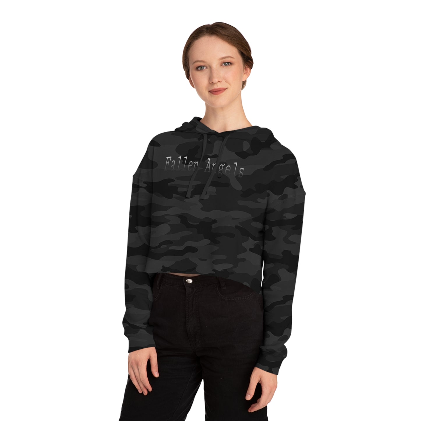 Fallen Angels Women's Cropped Hooded Sweatshirt