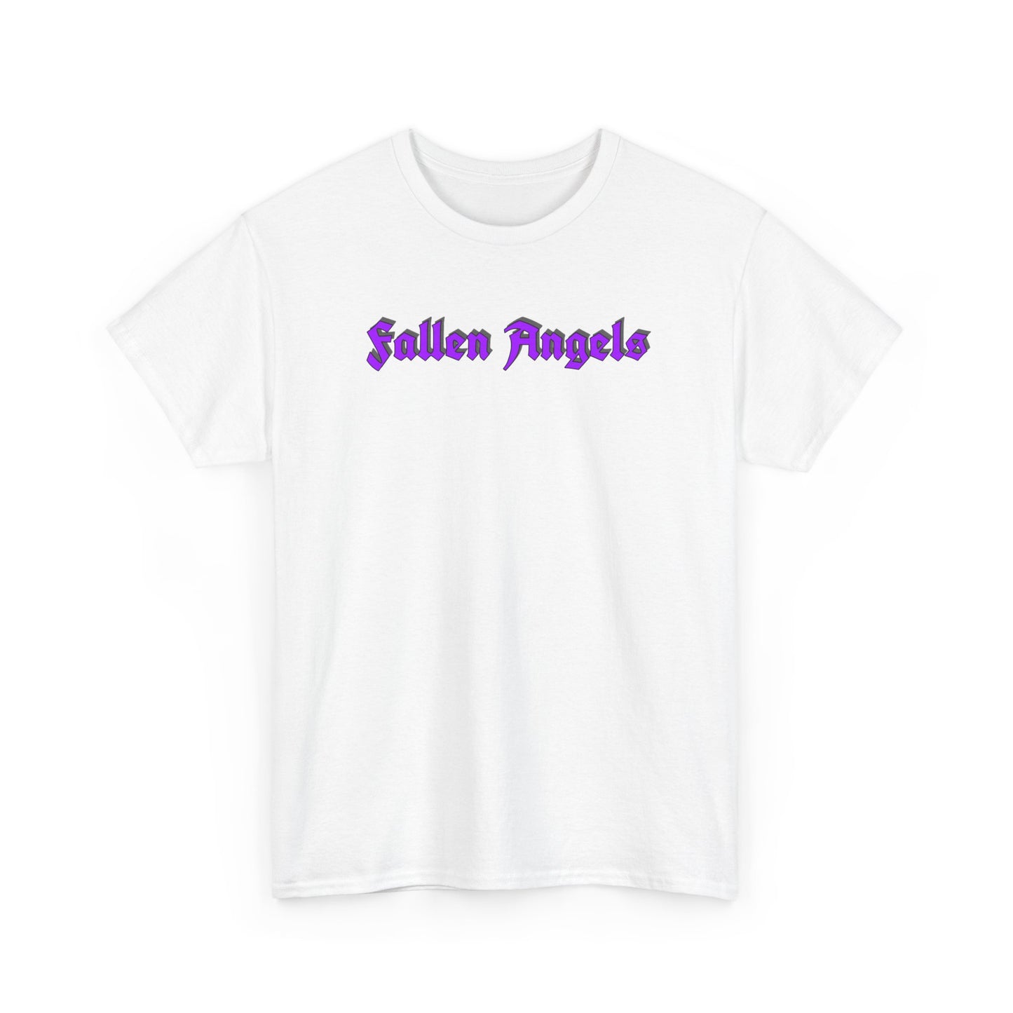 Fallen Angels Tee- Horizontal Text Front + Graphic Back
