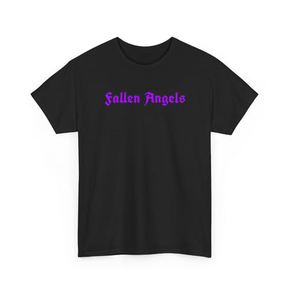 Fallen Angels Tee- Horizontal Text Front + Graphic Back