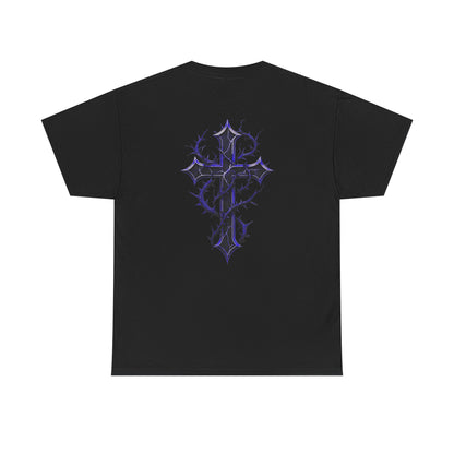 Fallen Angels Tee- Horizontal Text Front + Graphic Back