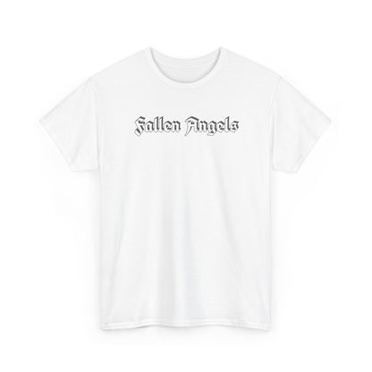 Fallen Angels Tee —Horizontal Text Front + Graphic Back