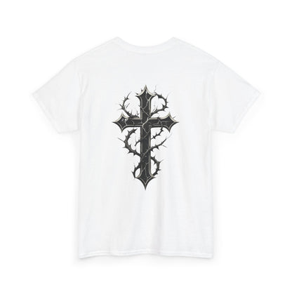 Fallen Angels Tee — Horizontal Text Front + Graphic Back