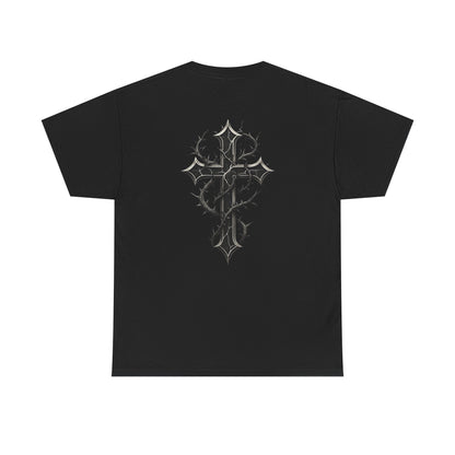Fallen Angels Tee —Horizontal Text Front + Graphic Back
