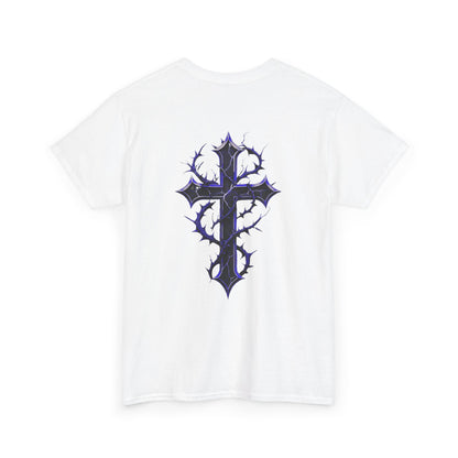 Fallen Angels Tee- Horizontal Text Front + Graphic Back