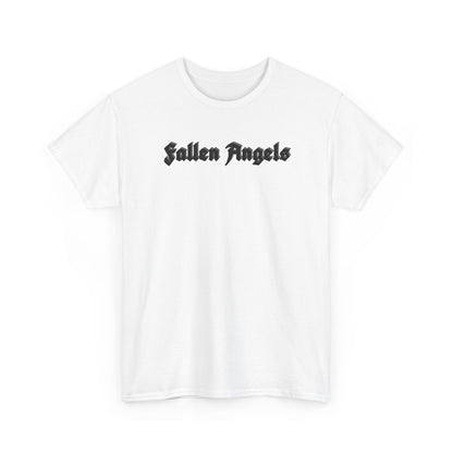 Fallen Angels Tee — Horizontal Text Front + Graphic Back