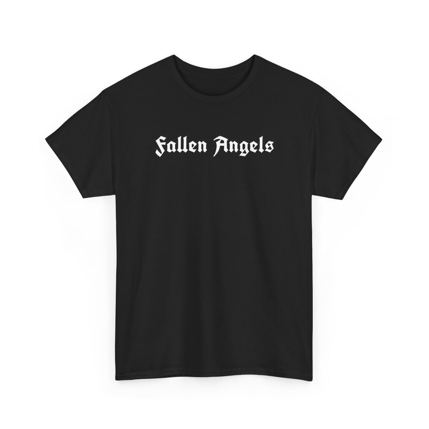 Fallen Angels Tee —Horizontal Text Front + Graphic Back